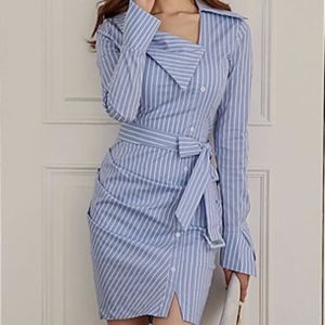 LIGHT IN THE BOX "Werk" shirt dress NWT